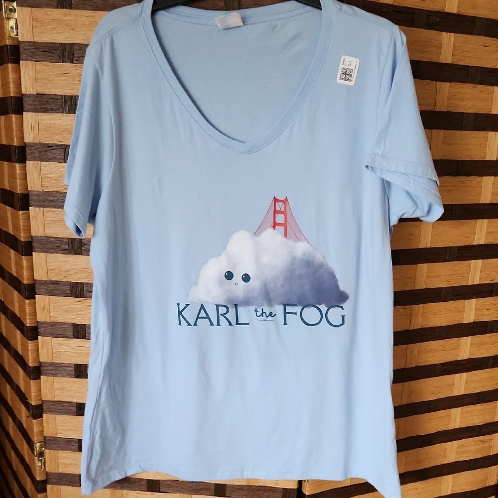 Light Blue 'Karl the Fog' Graphic T-Shirt